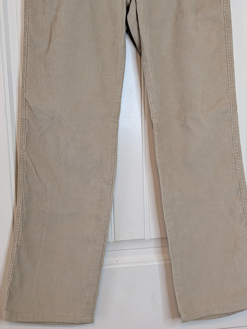 Vintage Y2K Express Jeans Khaki Beige Corduroy Straight Leg Pants